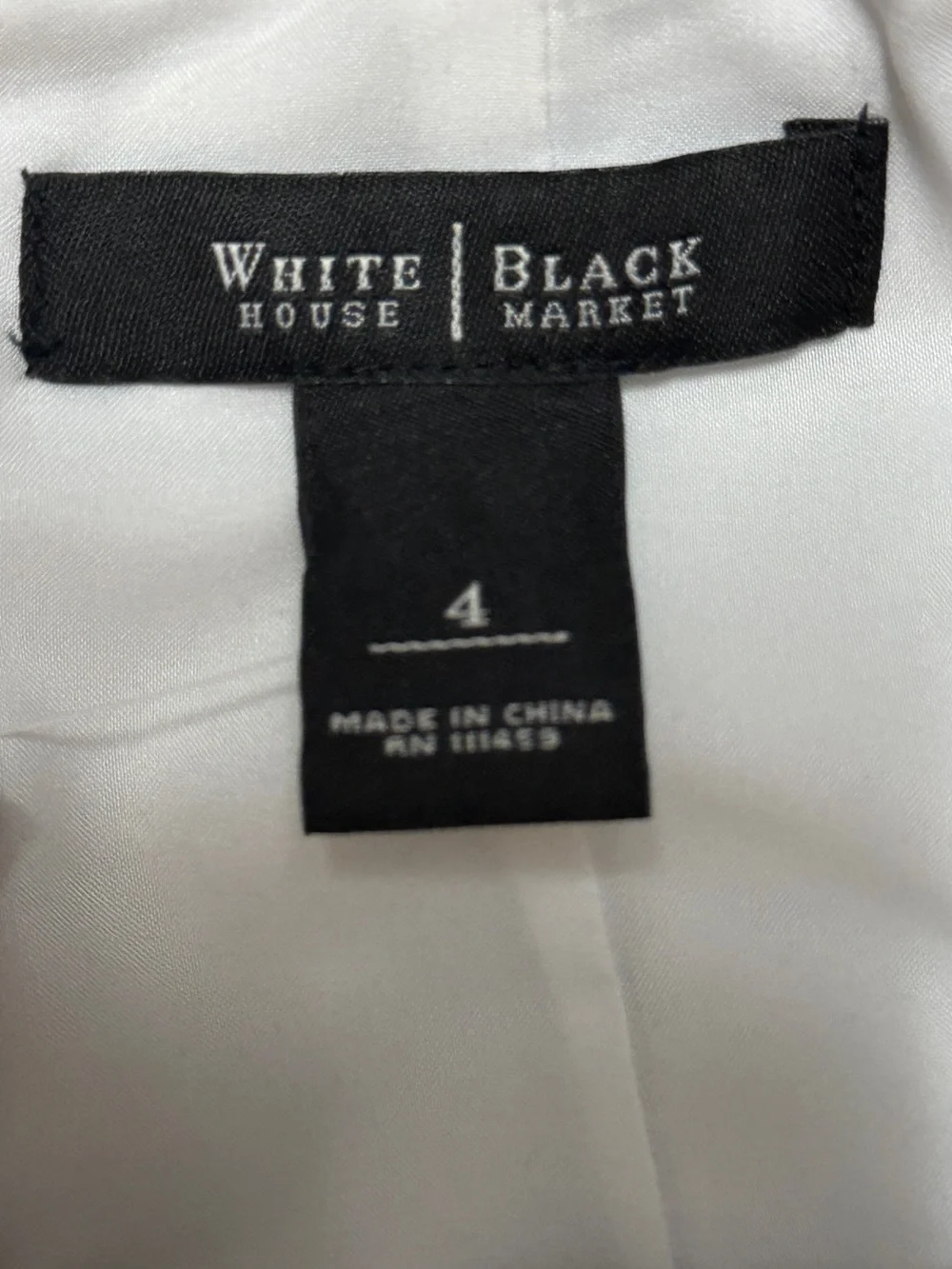 White House Black Market Black and White Patterned Pencil Skirt